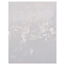 The Gambling Den " By Hogarth William Customized Letterhead