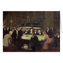 The Gaming Room at the Casino, 1889 Greeting Cards