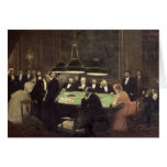 The Gaming Room at the Casino, 1889 cards