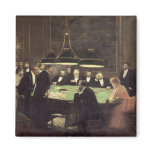 The Gaming Room at the Casino, 1889 Refrigerator Magnet