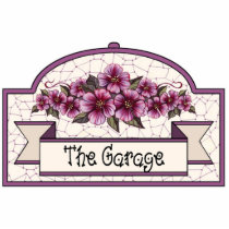"The Garage" - Decorative Sign - 21 photo sculptures