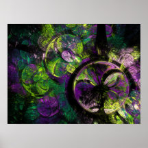 The Garden Club Fractal Poster