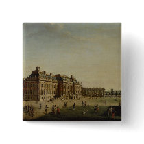 The garden front of the town castle, 1773 pinback button