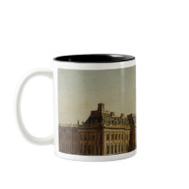 The garden front of the town castle, 1773 mug