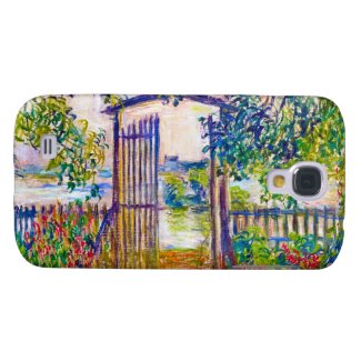The Garden Gate at Vetheuil Claude Monet Galaxy S4 Covers