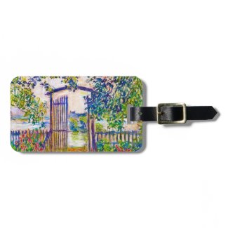 The Garden Gate at Vetheuil Claude Monet Luggage Tags