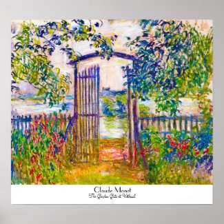 The Garden Gate at Vetheuil Claude Monet Posters