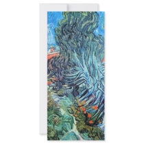 The garden of Dr. Gachet by Vincent van Gogh Rack Card Design