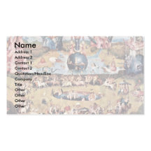 The Garden Of Earthly Delights: By Hieronymus Business Card Templates