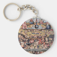 The Garden Of Earthly Delights: By Hieronymus Key Chain
