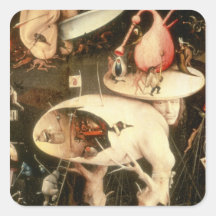 The Garden of Earthly Delights: Hell Square Sticker