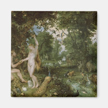The Garden of Eden with the Fall of Man, c.1615 Refrigerator Magnet