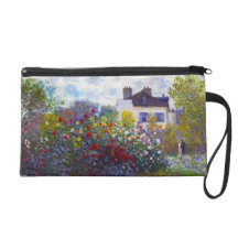 The Garden of Monet at Argenteuil Claude Monet Wristlet Clutches