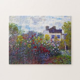 The Garden of Monet at Argenteuil Claude Monet Jigsaw Puzzle