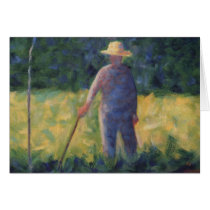 The Gardener - Georges Seurat Greeting Card