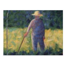 The Gardener - Georges Seurat Post Card