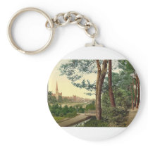 The Gardens II, Bournemouth, England vintage Photo Key Chains