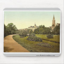 The Gardens III, Bournemouth, England vintage Phot Mouse Pads