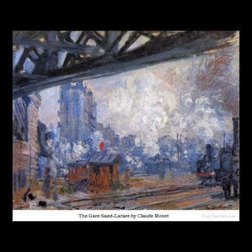 The Gare Saint-Lazare by Claude Monet Print
