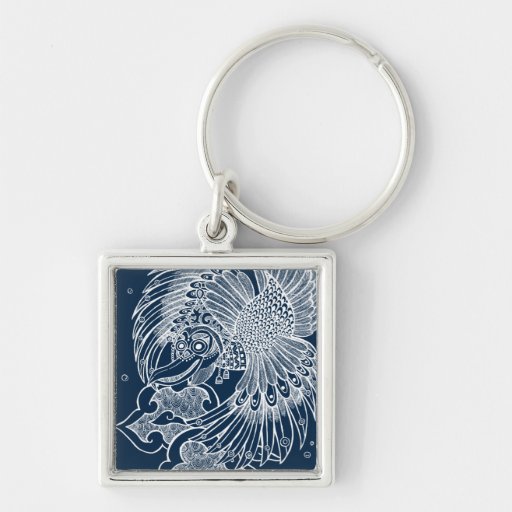 The Garuda Illustration Keychain The Garuda Illustration Printed on Keychain Haidi Shabrina