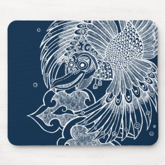 The Garuda Illustration Mouse Pad The Garuda Illustration Printed Mouse Pad by Haidi Shabrina