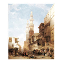 The Gate of Metwaley, Cario 1843 Print