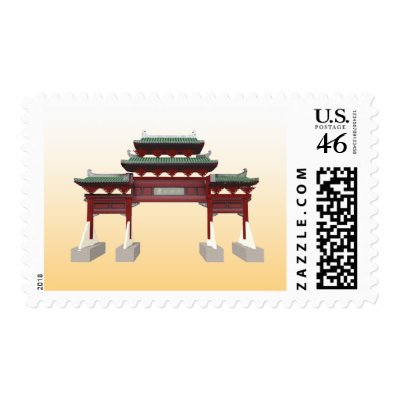 The Gate of  West Lake Huizhou: 3D Model: Postage by spiritswitchboard