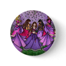 The Gathering of Belly Dancers in Purple Pinback Button