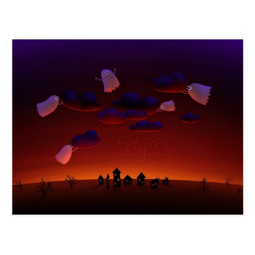 The Gathering Storm (Halloween Night) Postcard