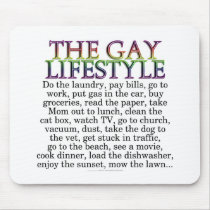 The gay lifestyle mouse pad