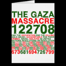 The Gaza Massacre cards