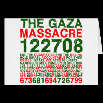 The Gaza Massacre cards