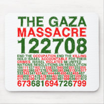 The Gaza Massacre mousepads