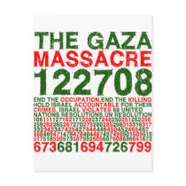The Gaza Massacre postcards