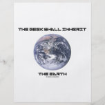 The Geek Shall Inherit The Earth Flyer Design