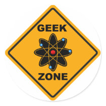 The Geek Zone Sign stickers by ToucanIsland The Geek Zone Sign stickers