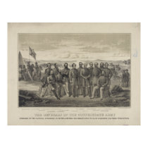 The General's of the Confederate Army Print