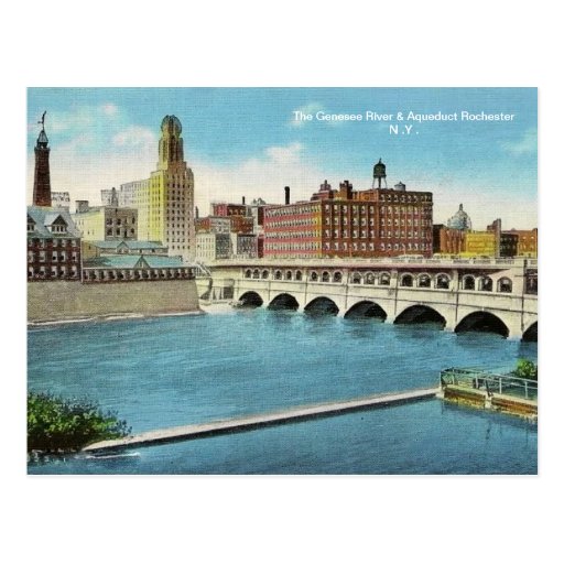 The Genesee River & Aqueduct  Postcard