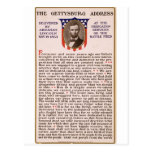 The Gettysburg Address by Abraham Lincoln 1863 Post Card