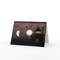 The Ghost and the Haunted House cards by BPDesigns The Ghost and the Haunted House cards