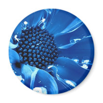 The giant blue flower magnets by Boogybunny The giant blue flower magnets