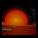 The giant red sun