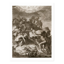 The Giants Attempt to Scale Heaven by Piling Mount Postcards
