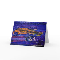 the gift (painting) : thinking of you card