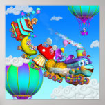 The GiggleBelly Train 18x18 Poster