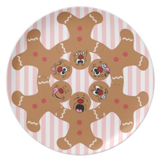 "The Ginger Boys" Gingerbread Skydiving Formation Plate