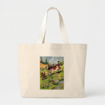 The Gingerbread Boy & the Cow Canvas Bags