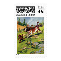 The Gingerbread Boy & the Cow Postage Stamps