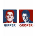The Gipper and The Groper t-shirts