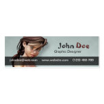 the Girl 4 Profile Card Business Card